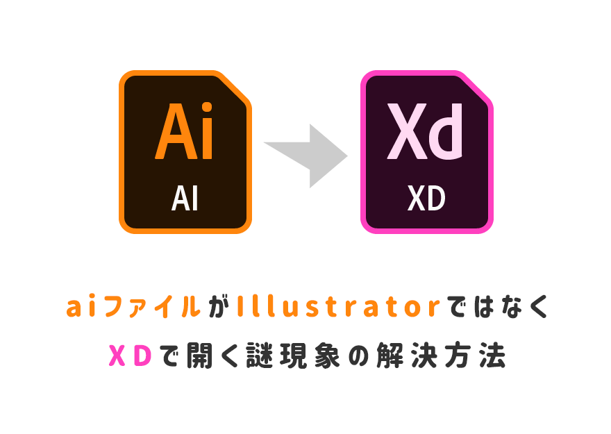 Adobecc Aiファイルがillustratorじゃなくてxd Ccで開く謎現象の解決方法 Jill Tone Blog