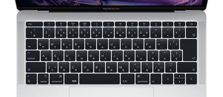 forward deleteキーがないMacBookのキーボード