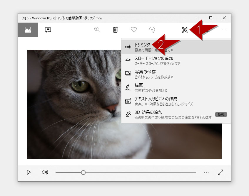 Windows10 動画のトリミングはフォトアプリで簡単 Jill Tone Blog